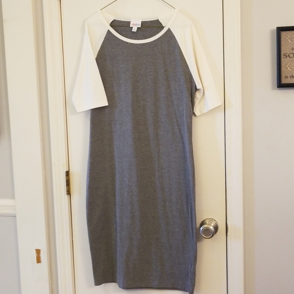LULAROE Julia Size Large.  GREY
